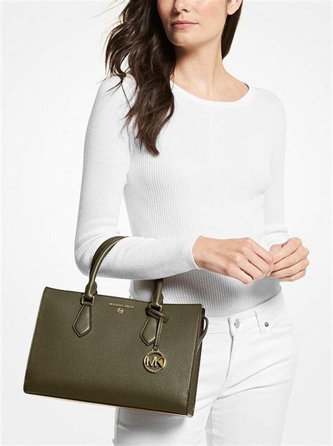 michael kors valerie medium pebbled leather satchel|Valerie Medium Pebbled Leather Satchel .